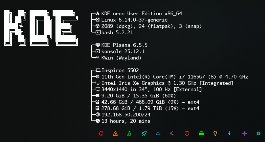 NeonShell – Mono theme